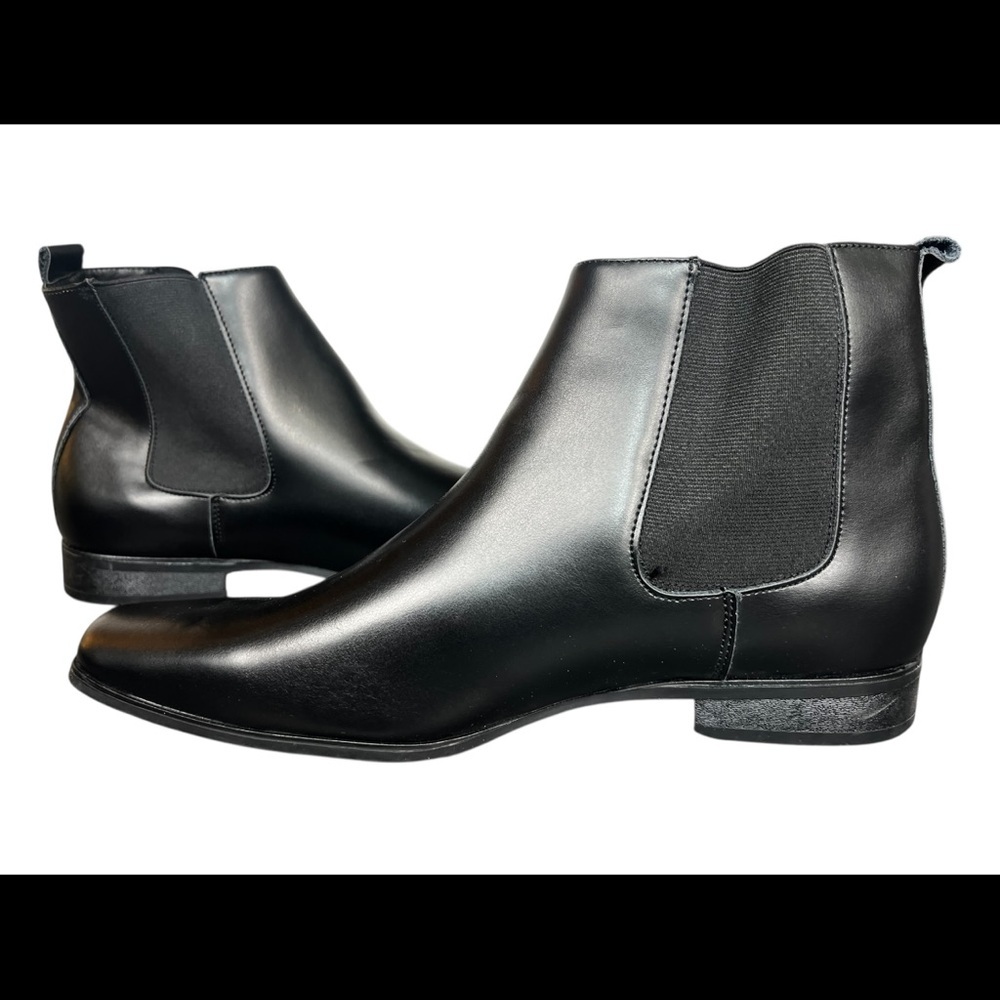 Calvin Klein Men's Brayden Chelsea Boot- size 10.5- Black